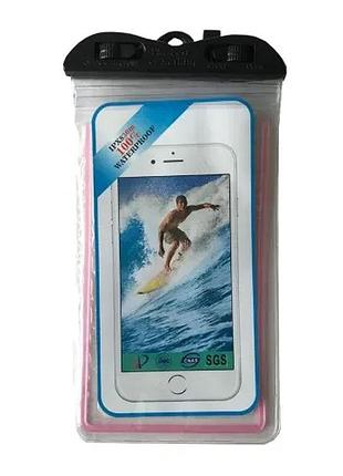 Водонепроницаемый чехол waterproof ipx phosphoric (zip) 7 light pink