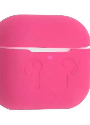 Чехол для airpods 4 силиконовый 2мм тех.пак hot pink