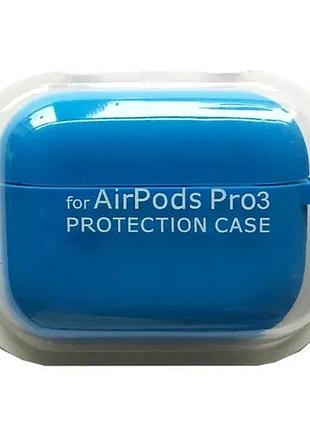 Чохол для airpods pro 3 silicone case/microfiber blue