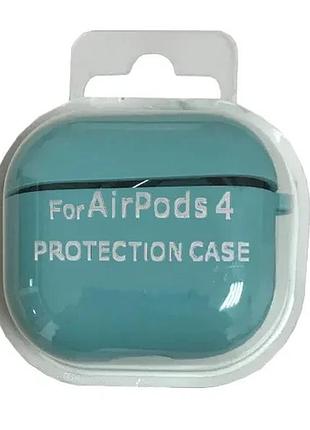 Чехол для airpods 4 silicone case/microfiber light blue