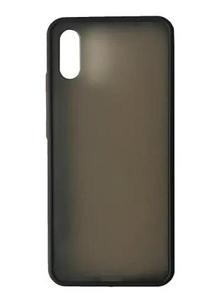 Чохол-бампер захисний gingle matte case xiaomi redmi 9a black/red