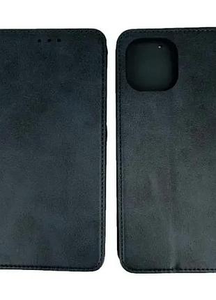 Чохол-книжка black tpu magnet for xiaomi redmi 12 blue