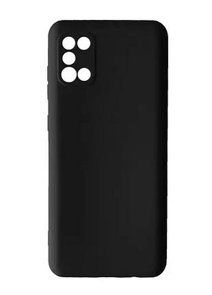 Чехол silicone case camera (no logo) для samsung a31 (a315) black