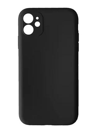 Чехол silicone case camera (no logo) для iphone 11 black
