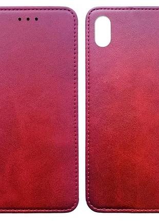 Чехол-книжка black tpu magnet for xiaomi redmi 7a red