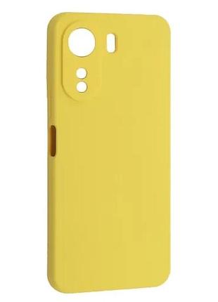 Чохол silicone case luxury для xiaomi redmi 13c/poco c65 yellow