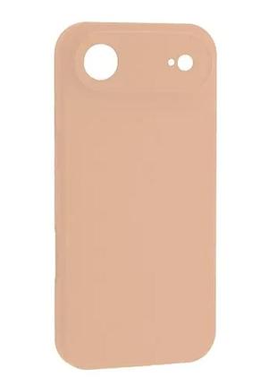 Чехол silicone case camera protective for iphone 17 air (19) pink sand