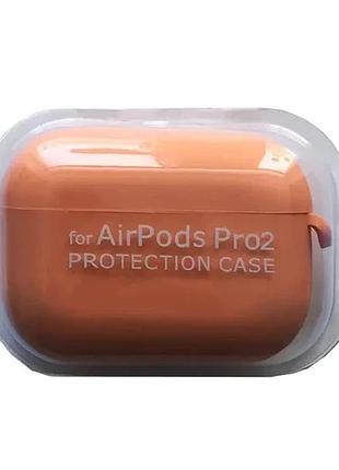 Чохол для airpods pro 2 silicone case/microfiber orange