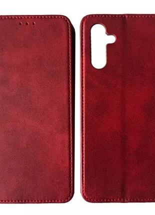Чехол-книжка black tpu magnet for samsung a25 (a255) red