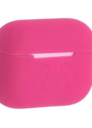 Чехол для airpods pro 2 силиконовый logo 2в1(+ карабин) тех.пак hot pink