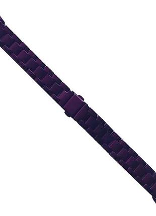 Ремінець для xiaomi mi band 8/9 3-bead metal band purple