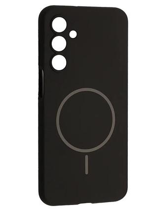 Чехол silicone case luxury+magsafe for samsung a16 4g (a165) black