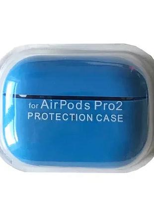 Чехол для airpods pro 2 silicone case/microfiber blue