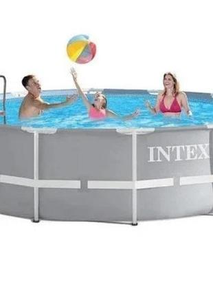 Каркасний басейн intex 26718 розмір 366x122 см з картріджним фільтр-насосом 3785 л/год та сходами