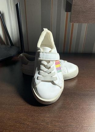 Дитячі білі кеди h&m 26р 16см