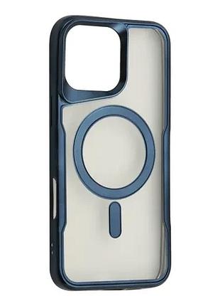 Чохол esthetic magsafe case for iphone 16 pro blue