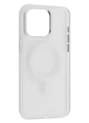 Чехол silver shield magsafe for iphone 15 transparent color