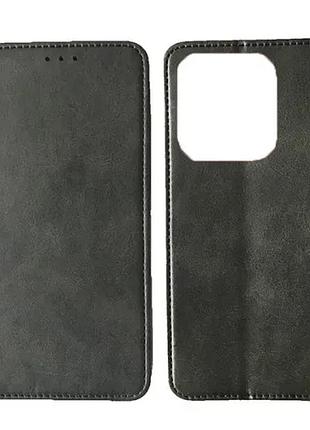Чохол-книжка black tpu magnet for xiaomi redmi note 14 4g global version gray