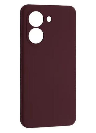 Чохол silicone case luxury для xiaomi poco x7 pro 5g marsala