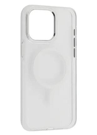 Чехол silver shield magsafe for iphone 16 pro transparent color