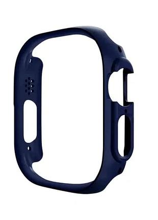 Бампер для apple watch hoco iwatch ultra ws5 guardian hollow protective case(49mm) evening blue