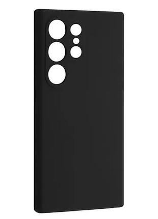 Чехол silicone case luxury для samsung s23 ultra (s-918) black