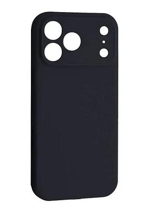 Чехол silicone case camera protective for iphone 17 pro (77) elderberry