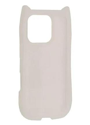 Чехол cat for iphone 16 pro transparent