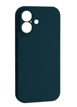 Чехол silicone case camera protective for iphone 17 (74) abyss blue