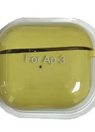 Чехол для airpods 3 silicone case/microfiber yellow