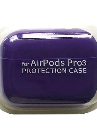 Чехол для airpods pro 3 silicone case/microfiber violet