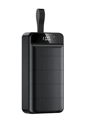 Power bank 50000 мач, быстрое зарядное устройство с 3 usb выходами и type-c (без упаковки с царапинами, продается как б/в новину