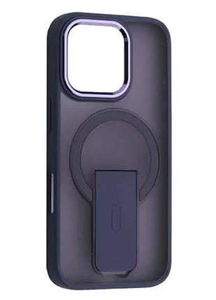 Чохол stand matte magsafe for iphone 16 pro purple