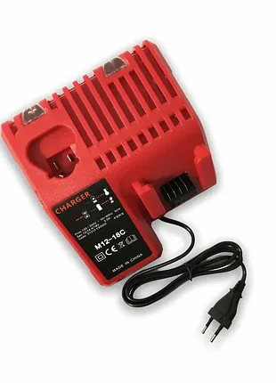Зарядное устройство м12-18fс для аккумуляторов milwaukee 12 - 18v li-ion