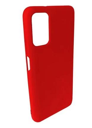 Чехол silicone case full for xiaomi redmi note 10/10s red