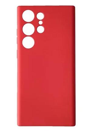 Чехол silicone case full for samsung s22 ultra 5g red