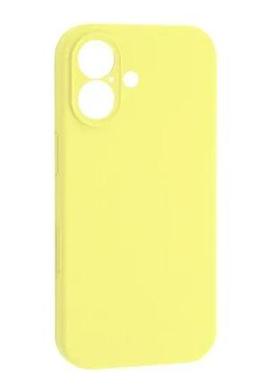 Чехол silicone case camera protective for iphone 17 (51) mellow yellow