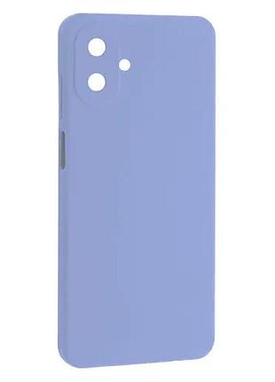 Чехол silicone case luxury для samsung a07 4g lilac
