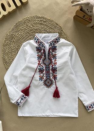 Вышиванка мальчик красная
