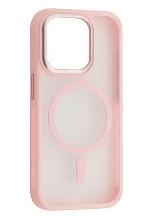 Чехол new matte magsafe for iphone 12 pro max pink