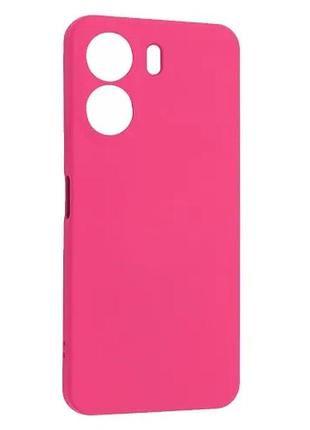 Чехол silicone case camera (no logo) для xiaomi redmi 13с/poco c65 pink
