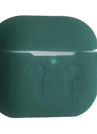 Чохол для airpods 4 силіконовий 2мм тех.пак pine green