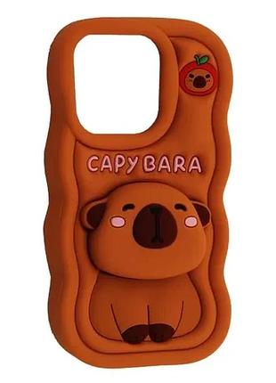 Чохол capybara for iphone 12/12 pro brown