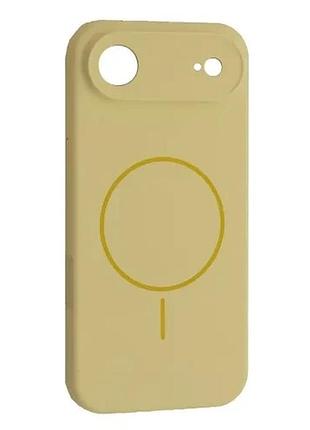 Чохол silicone case full camera fine ring magsafe for iphone 17 air custar