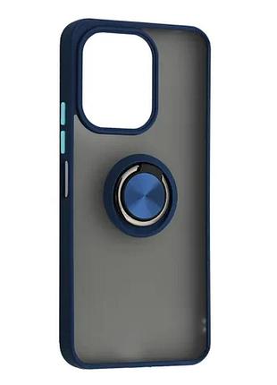 Чохол gingle ring case for xiaomi redmi 13 blue