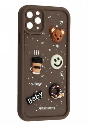 Чехол happy donut case for iphone 12 pro max brown