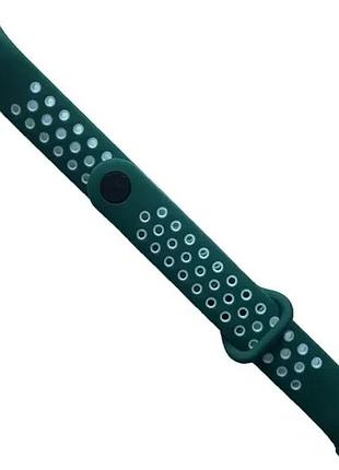 Ремінець для xiaomi mi band 8/9 sport green white