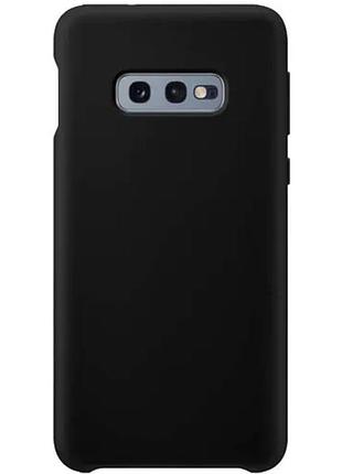 Чехол silicone case full for samsung s10e black