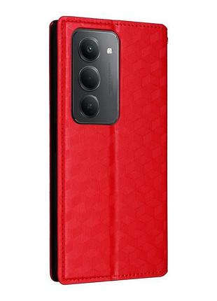 Чехол-книжка black tpu magnet for xiaomi redmi 15 5g (171mm) red