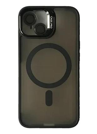 Чохол case pro matte fortable camera lens magsafe for iphone 16 black